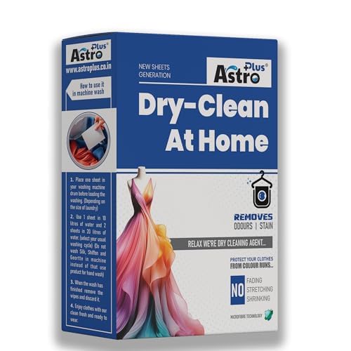ASTRO PLUS + Cloths Dry clean at home liquid wipes | ultimate protection for silk saree and chiffon cotton Georgette linen and woolen | Dry Clean At Home With Advance Cleaning Technology(WIPES_3) (B0CG9NQ5RW) Amazon Price History, Amazon Price Tracker