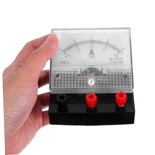 NAMOARLY 2 Stück Analoges Amperemeter Voltmeter Panelmeter Kunststoff Kleines Dc Strom und Spannungsmessgerät für Schullabor und Physikunterricht