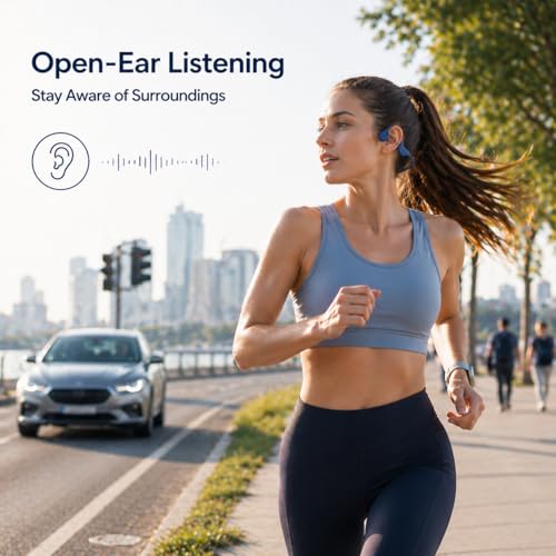 Casque à conduction osseuse Bluetooth 5.4 étanche et autonome - 2