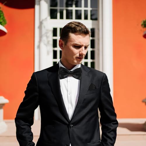 Set de Cummerbund, Corbata de Moño y Pañuelo para Hombre miniatura 5