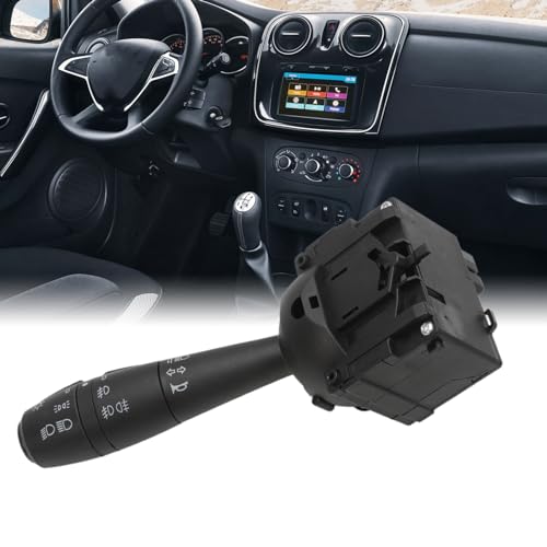 Konuooer Commodo Interrupteur de tige de direction de clignotant 8201167988 255405056R pour Dacia Dokker Duster Logan Lodgy Sandero Clio