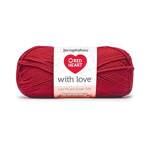 Image of Red Heart with Love Low Pill Yarn for Crocheting, Jolly Berry, 3-Pack | #4 Medium Worsted Weight 100% Low Pill Acrylic Crochet and Knitting Yarn for Blankets, Sweaters, Hats, 171 yards, 100g /3.5oz