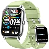 Smart Watches for Men Women(Answer/Make Call), Fitness Tracker Watch with Activity Counter/IP68 Waterproof/Sleep Monitor Smart Watch for Android iPhone iOS Compatible (Classic, Green, 1.83)