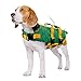 PUMYPOREITY Giubotto di Salvataggio Cani Gilet Salvagente Coccodrillo Cani Salvagente Protettivo Giubotto Galleggiante Lifesaver Vest Nuoto per Cani di Taglia Piccola Media Grande (L)