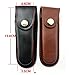 Folding Blade Pocket Knife Sheath 5 Inch Leather Knife Sheath Leather Case with Snap Closure Belt Loop Case Leather Pouch Folding Knife Sheath Holder