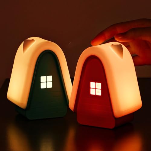 Veilleuse chalet de neige rechargeable pour la chambre de bébé avec commande tactile - 6