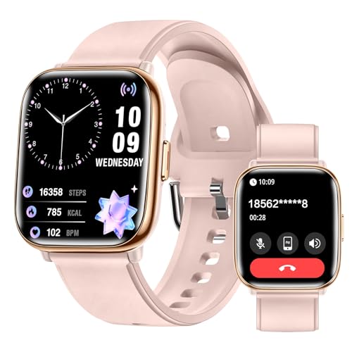 Smart Watches for Women, 1.75" AMOLED Fitness Tracker with Da GPT AI Assistant, Bluetooth Call, Heart Rate BP SpO2 Sleep Monitor, IP68 Waterproof Smar