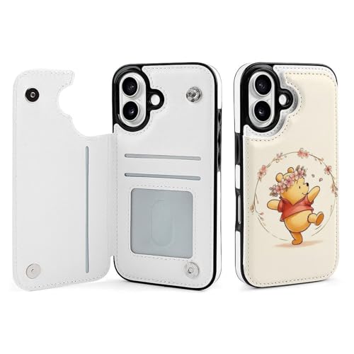 iPhone 16 ケース 手帳型 くまのプーさん (3) アニメ 全機種対応 カード収納 スマホケース 財布型 カバー 携帯ケース おしゃれ 全面保護 Puレザー スタンド機能 誕生日 プレゼント