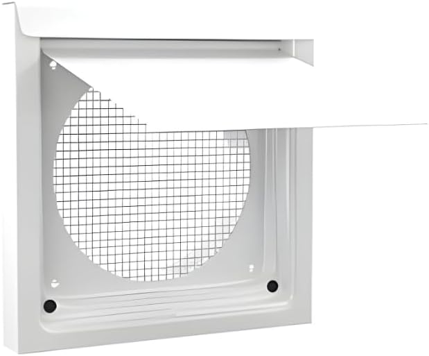 InOvate 6” Premium Wall Vent (No Collar) (Black)