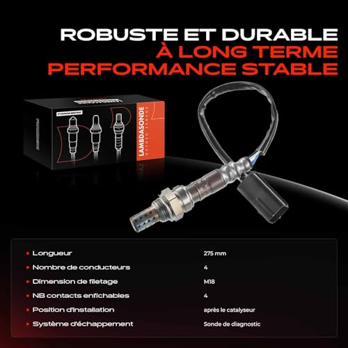 Sonde Lambda Capteur d'Oxygène RX-8 FE SE 1.3 Échappement 250-24860