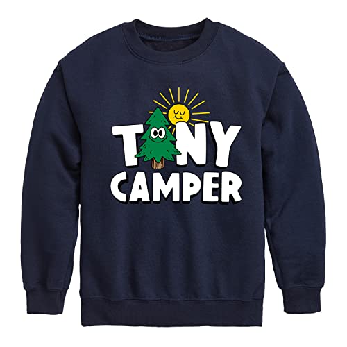 Instant Message - Camping - Tiny Camper - Toddler & Youth Crewneck Fleece Sweatshirt
