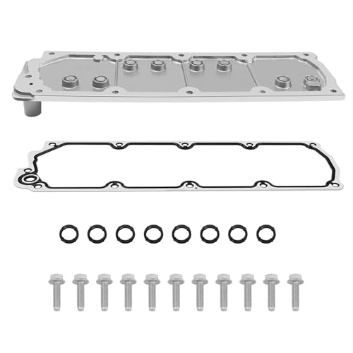 Glvvexa 12598832 LS Gen 4 Valley Cover Plate Kit Replacement for 2007-2013 Chevy Silverado GMC Sierra SUV LS2 LS3 LS7 4.8L 5.3L 6.0L 6.2L Non AFM/DOD