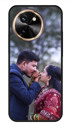 Image of NDCOM for Customised Vivo T3x 5G Back Cover | VivoY58 5G Back Cover | Vivo T3x5G Cover | VivoT3x and VivoY58 | DIY Personalised Photo Design | Customized Gift Custom Text Name Printed Metal Case
