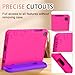 AVAWO Shockproof Kids Case for Samsung Galaxy Tab A9+ Plus 11 inch with Built-in Screen Protector, Rose+Purple