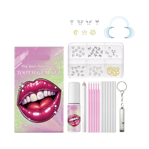 Fashion Tooth Gem Kit - DIY Tooth Beauty Decorations, Multiple Styles, Safe Materials For All(2PC)