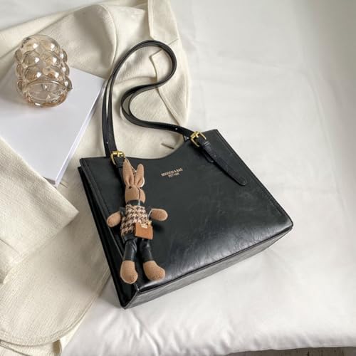 Women Vintage Shoulder Bag PU Leather Slouchy Tote Purse Large Capacity Fashion Shoulder Bag Ladies Travel Handbag2