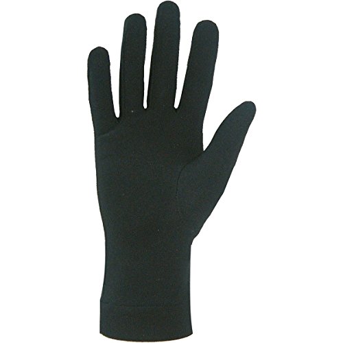 Areco Gant Soie pour Femme/Soie Lot de 2 Gants Gants, Noir, 7