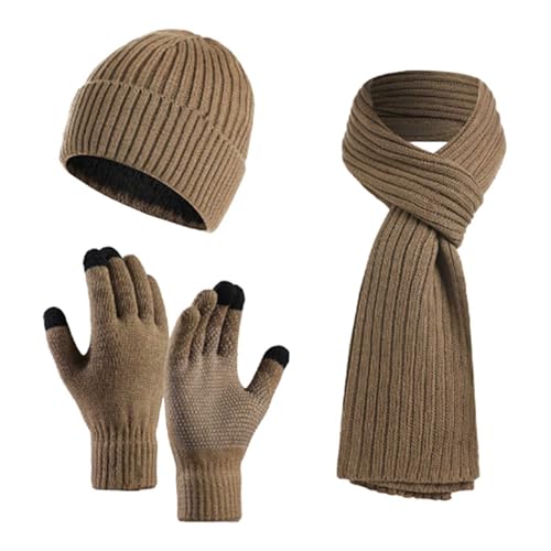 Ensemble écharpe bonnet homme coupe-vent gant femme laine hiver