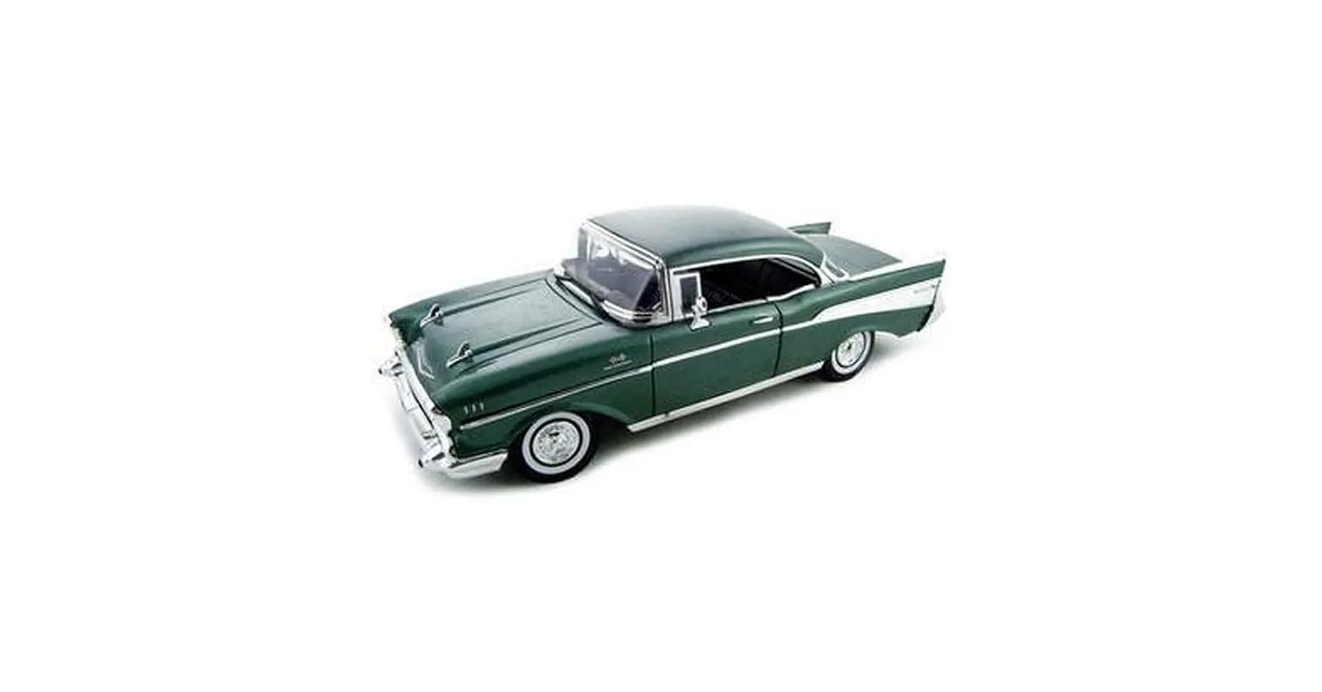 ダイキャストカー 1/18 1957 CHEVROLET BEL AIR 1957 Chevrolet Bel Air Hard Top Green 1/18 Diecast Model Car