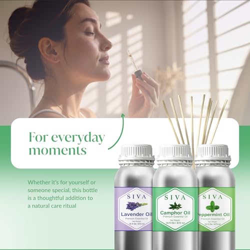 Siva Camphor, Peppermint and Lavender Essential Oil 16oz Bundle miniatura 7