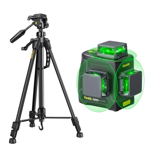 Fanttik D12 PLUS Laser Level Self Leveling 3 × 360° & DT1 Laser Level Tripod