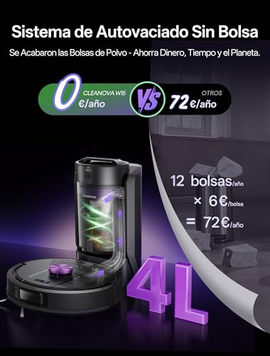 Variante de Vexilar aspirador robot W15 4L autovaciado