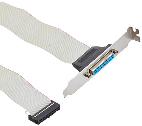 StarTech PLATE25F16 DB25 Parallel Female to IDC 25 Pin Header Slot Plate (1.33 Feet)