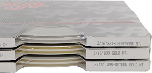 Universal Tfx 0003099 - Auto Customizing Dual Pinstripe - 3/16" X 150' (1/16” Stripe, 1/16" Gap, Then 1/16” Stripe) - 099-Gold Metallic #TOP5