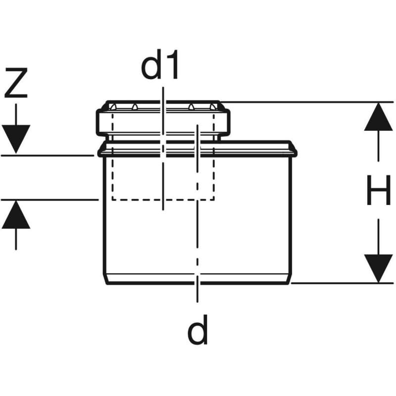 Tube Geberit Silent-PP Avec Deux Manchons | Ue De Produits Geberit