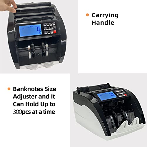 Xindabill Xd-6800 Money Counter Machine With Uv/Mg/Ir, Counterfeit Detection,Lcd Display Bill Counters, 1,000 Bills/Min, 1-Year Warranty #TOP3