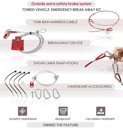 Sistema de freno para RV con kit de emergencia y cables variados miniatura 3