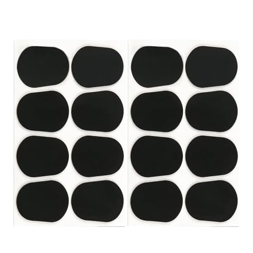 DRERIO Compensadores Saxo Alto de 0,8 mm Parches de Boquilla de Saxofón Silicona para Clarinete, Negro,16 Pcs