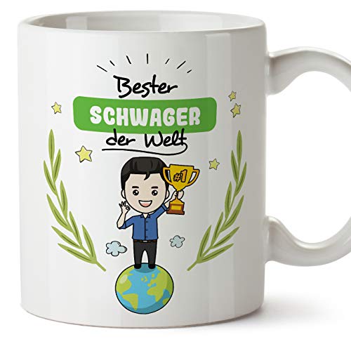 Mugffins Tasse/Becher Schwager -Familie Welt -Lustige und Originelle Geschenke -Tee-Kaffeetasse