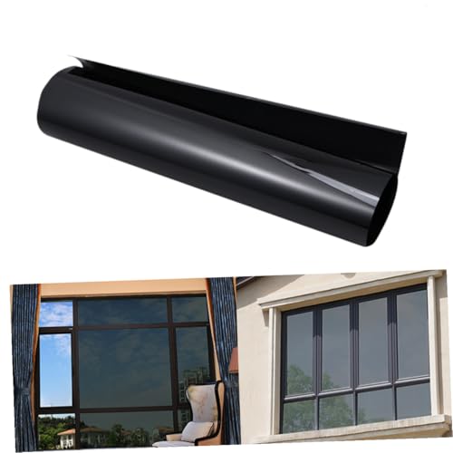 Vinilo adhesivo térmico aislante para ventanas 100x30 cm negro miniatura 2
