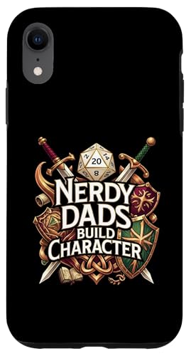 Nerdy Dads Build Character Funny RPG Dice Tabletop Gamer �X�}�z�P�[�X iPhone XR �p