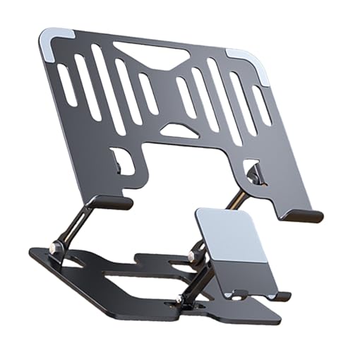 Soporte ajustable para laptop y teléfono de acero carbono miniatura 1