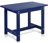 Y&M Adirondack - Mesa auxiliar para exteriores, playa