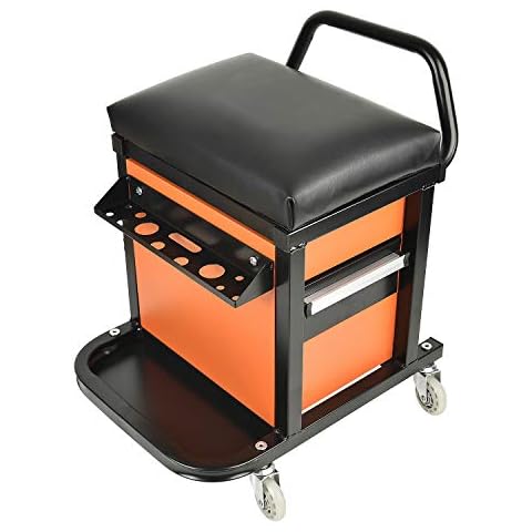 E041 Padded Creeper Seat with Onboard Storage Cover