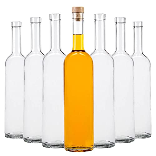 SUPERBUTELKI.PL Bottiglia di vetro 700 ml Futura – Bottiglie da riempire 30 pezzi – Bottiglie per liquore – Bottiglia di vino vuota – Bottiglie di vetro – Bottiglie decorative – Perfetto per tinture