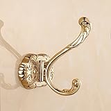 Europäischen Stil Mantel Haken Golden Cloak Haken Tür Haken Kleidung Haken Landschaft Bad Haken Badezimmer Wand Haken kreativ
