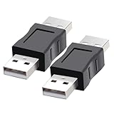 2 Pack USB Male to USB Male Gender Changer Adapter Data Transfer, Peripheral Device Connection