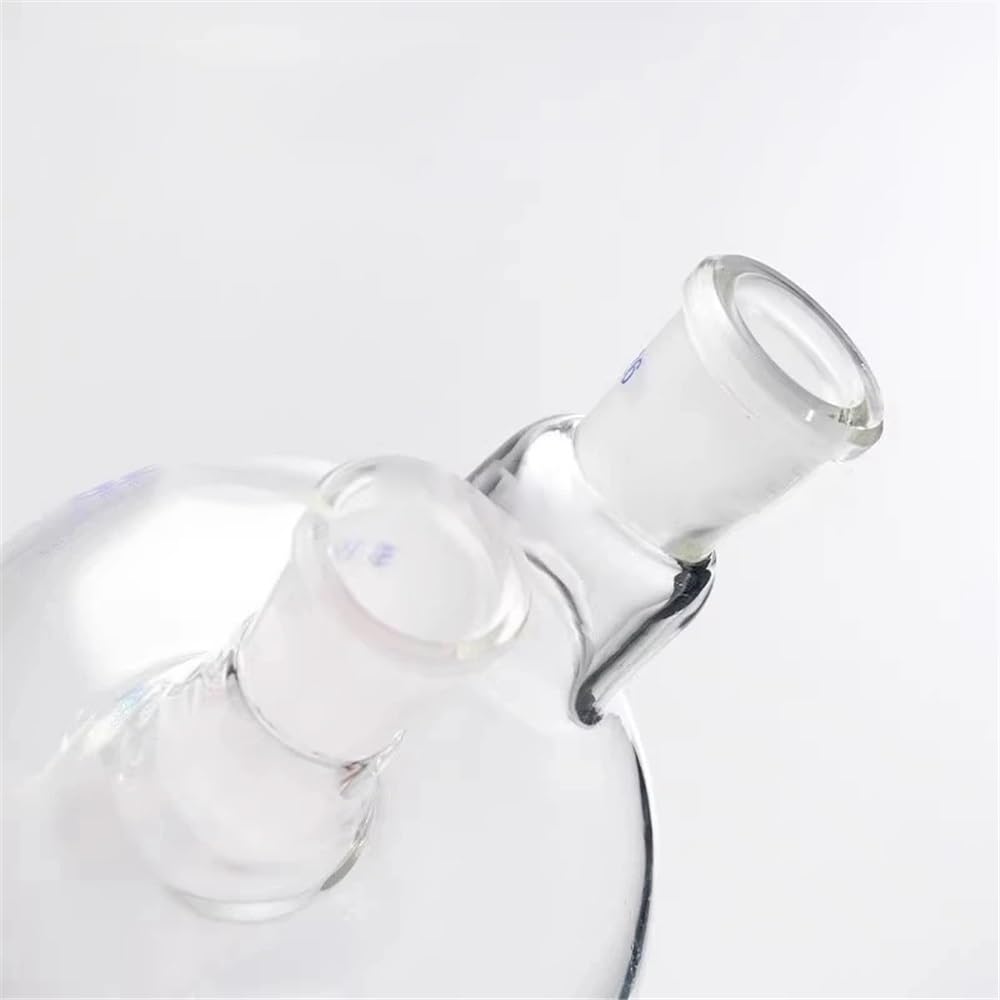 Matraz de vidrio borosilicato dos bocas y fondo redondo 100 ml a 2000, suministros laboratorio Equipamiento de laboratorio