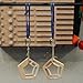 YY Vertical - The Original Penta Climbing Hang Holds in Wood for Rock Climbing, Ideal for Home Training, adapts to Pull up bar, Strengthen Your Fingers