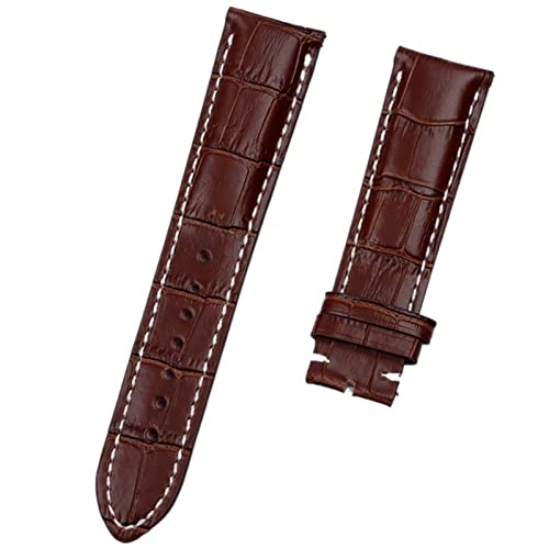 Bracelet de montre 22mm cuir de vache véritable sangle idéale pour le quotidien