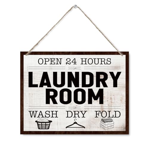 Laundry Wood Sign, Decorative Wooden Wall Plaque, Wall Decor Art,
