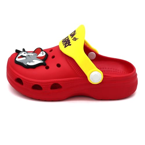 Image of SVAAR Tom & Jerry Kid's Attractive Clogs with Authentic Tom & Jerry Charms and Adjustable Back Strap