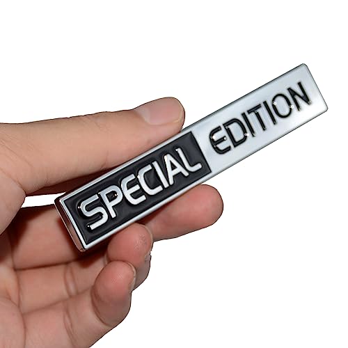 Image of 2Pc Special Edition Emblem 3D Fender Badge Car Truck Sticker Decal Fit for Universal Car Truck SUV (Chrome Black)