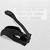 MaxMark Personalized Business Custom Rectangular Logo or Text Embosser