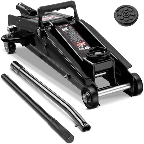 Deuba® hydraulischer Wagenheber 3 Tonnen Hubhöhe 135-400mm inkl. Gummiauflage Tragegriff KFZ Auto...