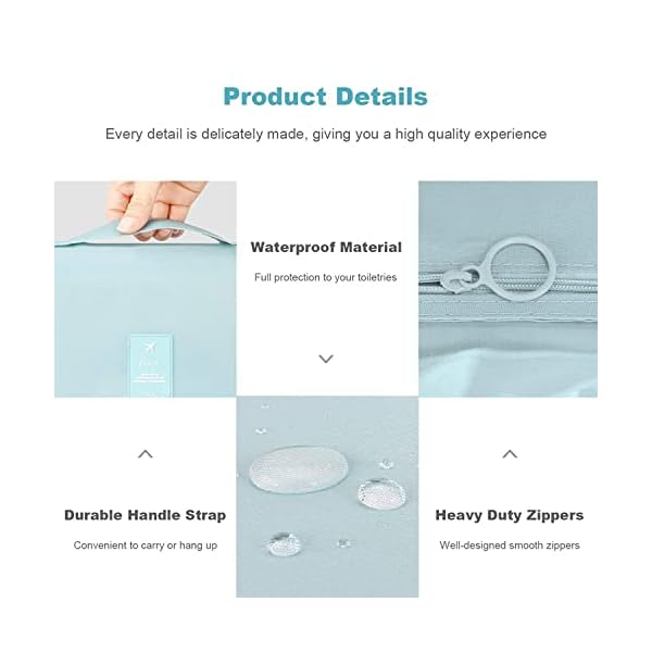 Coolbaby Hanging Toiletry Bag Large Cosmetic MakEUp Travel Organizer For Men & Women With Sturdy Hook, Yly029-Hln